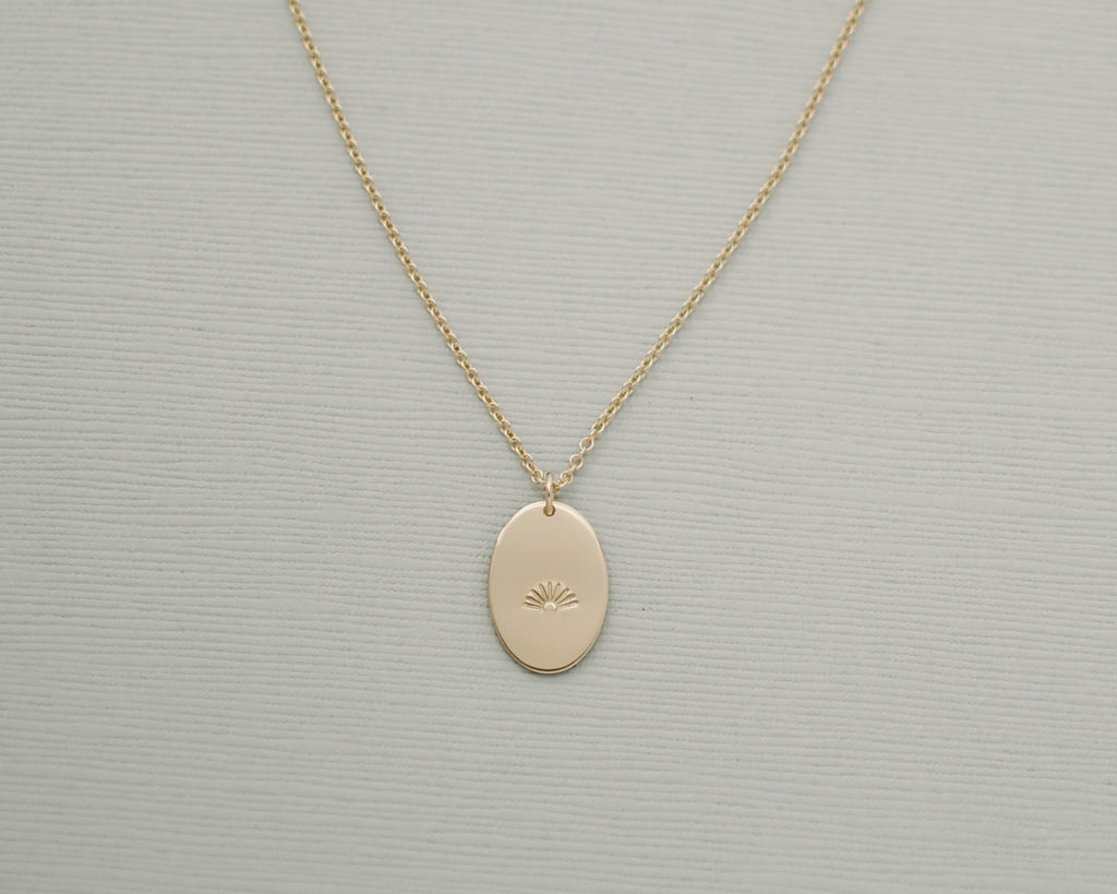 Oval Necklace - Large - Gold Clove