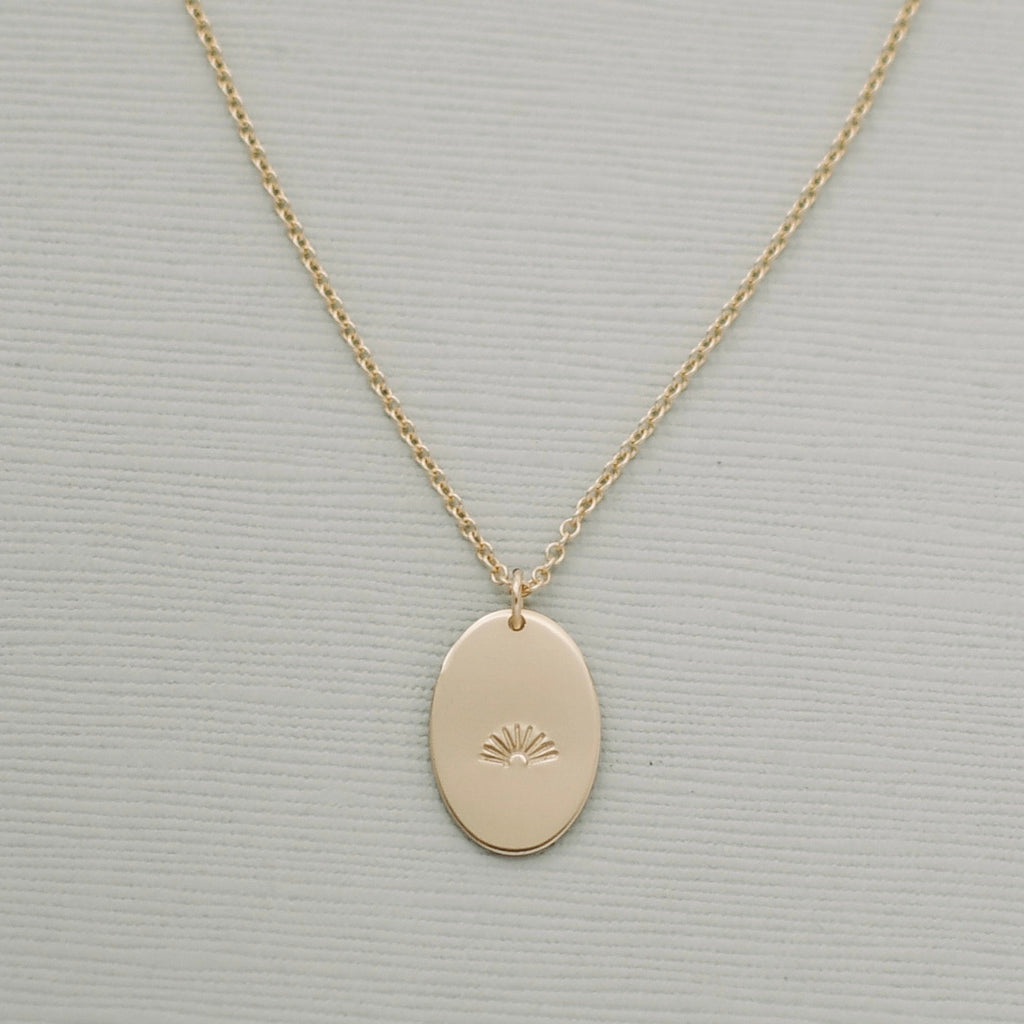 Oval Necklace - Large - Gold Clove